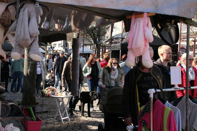 Viele Blumen, ein verkaufsoffener Sonntag und zahlreiche Besucher läuten aktuell den Frühling in Gevelsberg ein. Noch bis 18 Uhr sind heute in der Mittelstraße und in der Fußgängerzone viele Stände, Aktionen und eine Autoshow zu erleben.  | Foto: Patrick Jost