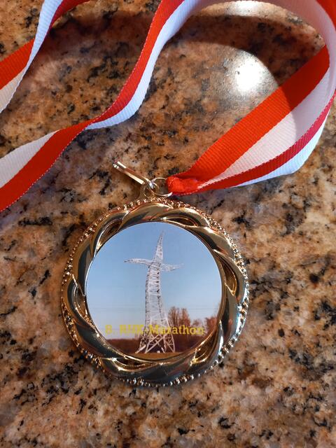 Es gab wieder eine schöne Medaille.