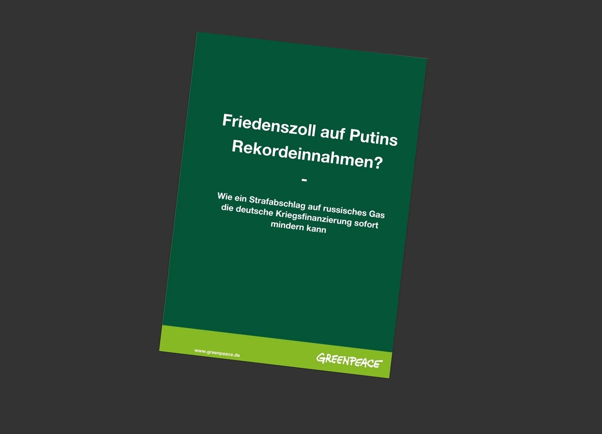 Deutschland Leistet Rekordzahlungen An Russland Greenpeace Analyse 
