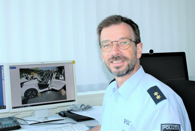 Polizeioberrat Achim Jaspers, Leiter der Direktion Verkehr der Kreispolizeibehörde Kleve. | Foto: Schmickler