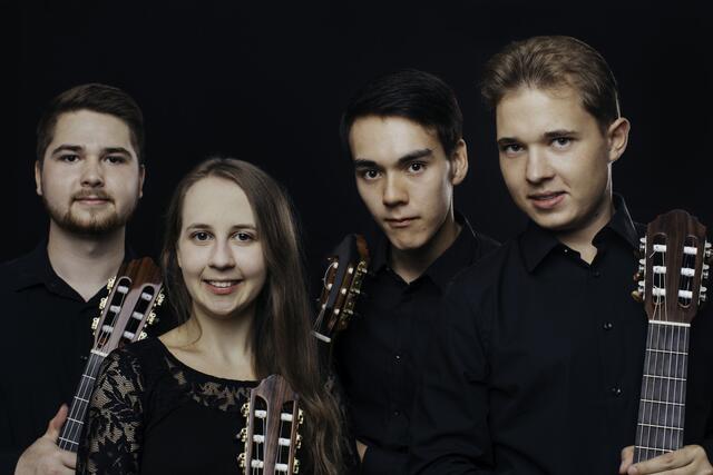 Das Quartett Rheinsaiten, damals noch mit Nikola Yasmin Stock, Niklas Halm, Luke Pan und Daniel März | Foto: Foto (c) Susanne Diesner