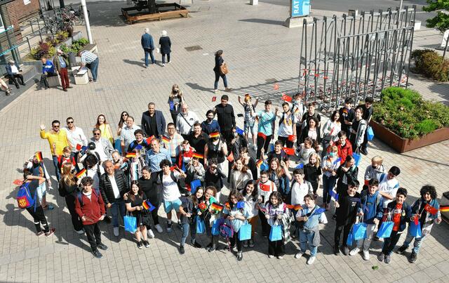 Schulklassen aus der Partnerstadt Ataşehir besuchten Monheim.
Foto: Thomas Spekowius