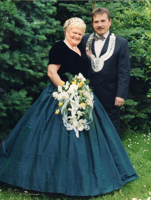 Königspaar 1997 (25 Jahre): Klaus und Brigitte Speck. | Foto: Vereinsarchiv (Hans-J. Mertens)