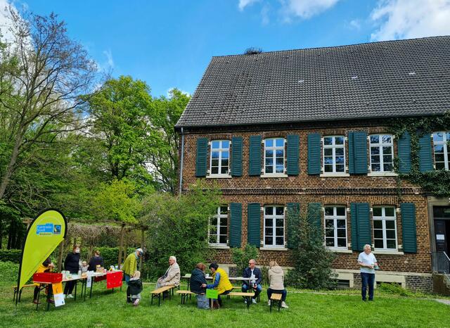 Frühlingshaft und  gute Stimmung an der Ökologiestation in Bergkamen-Heil.