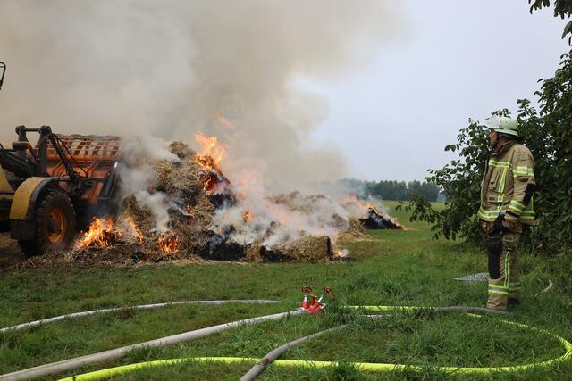 Brand an der Rheinbrücke. | Foto: Feuerwehr Kleve
