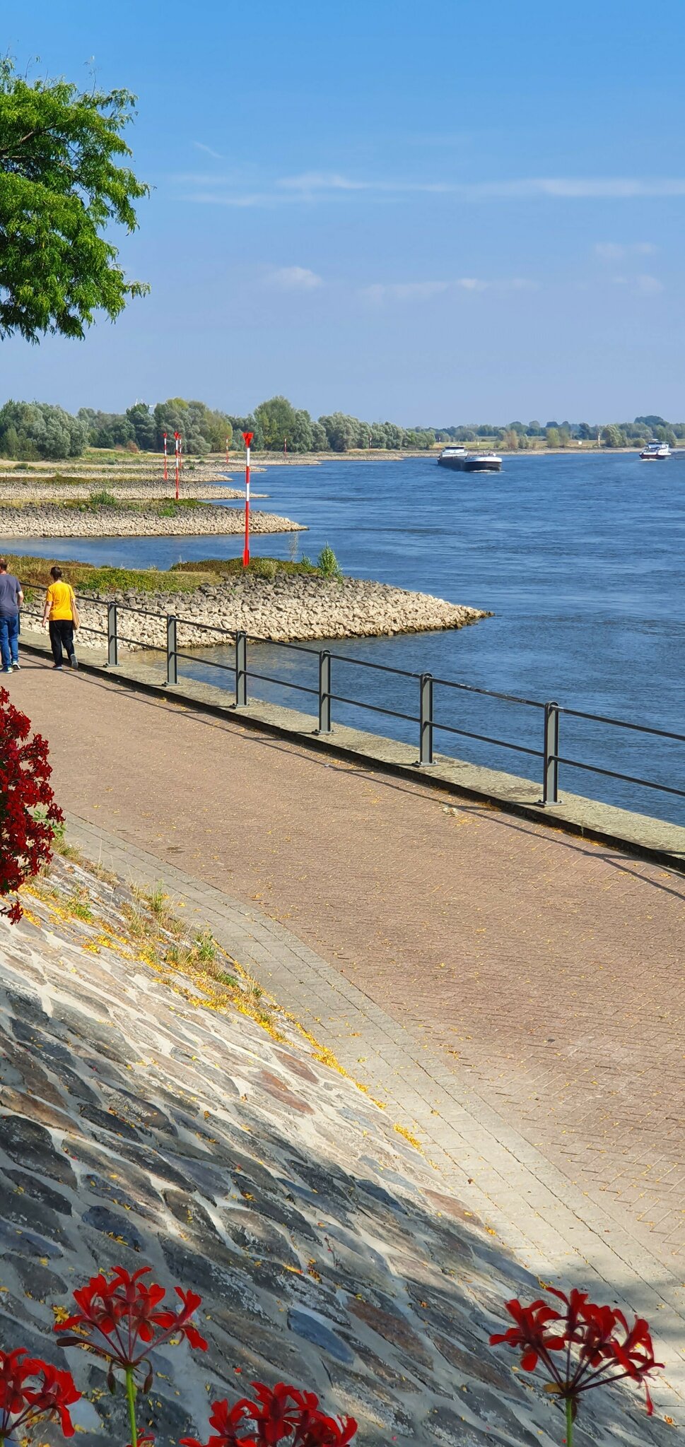 na da fehlt doch Wasser Der Rhein bei Rees am Rhein Gladbeck