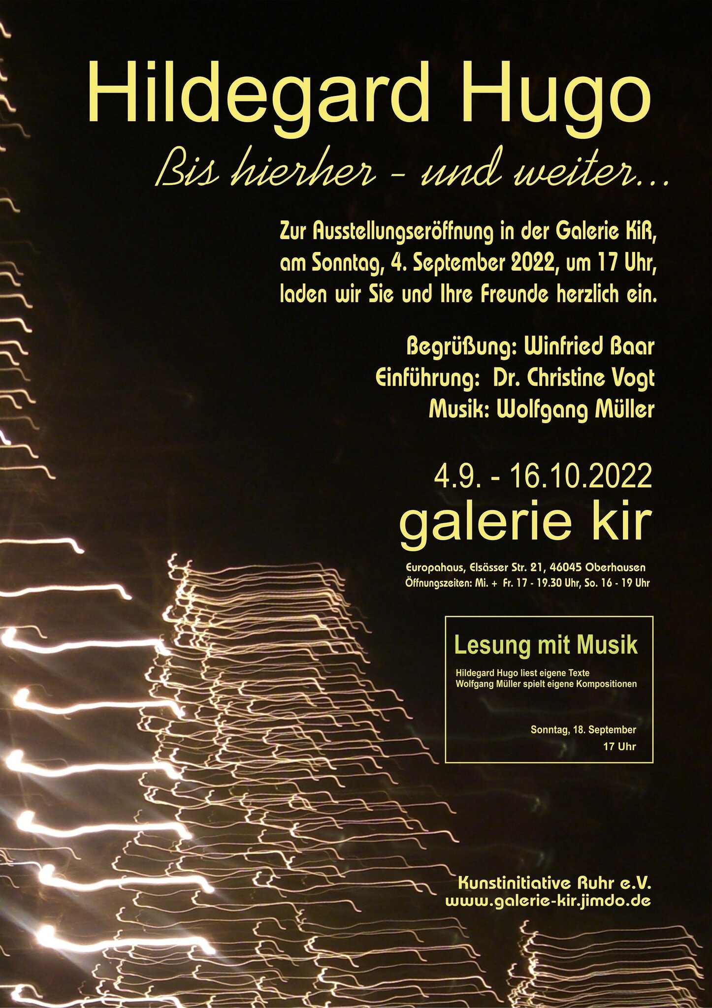 Kunst Vernissage Oberhausen: Ausstellung in der Galerie KiR - Oberhausen