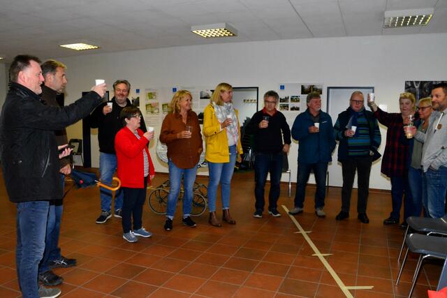 Erst eine Stärkung und los ging es....