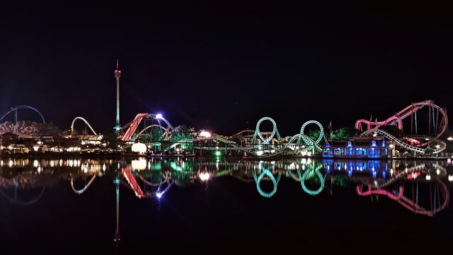 Lichtinstallation im Heide-Park-Resort Soltau zur Halloweenzeit | Foto: (privat)