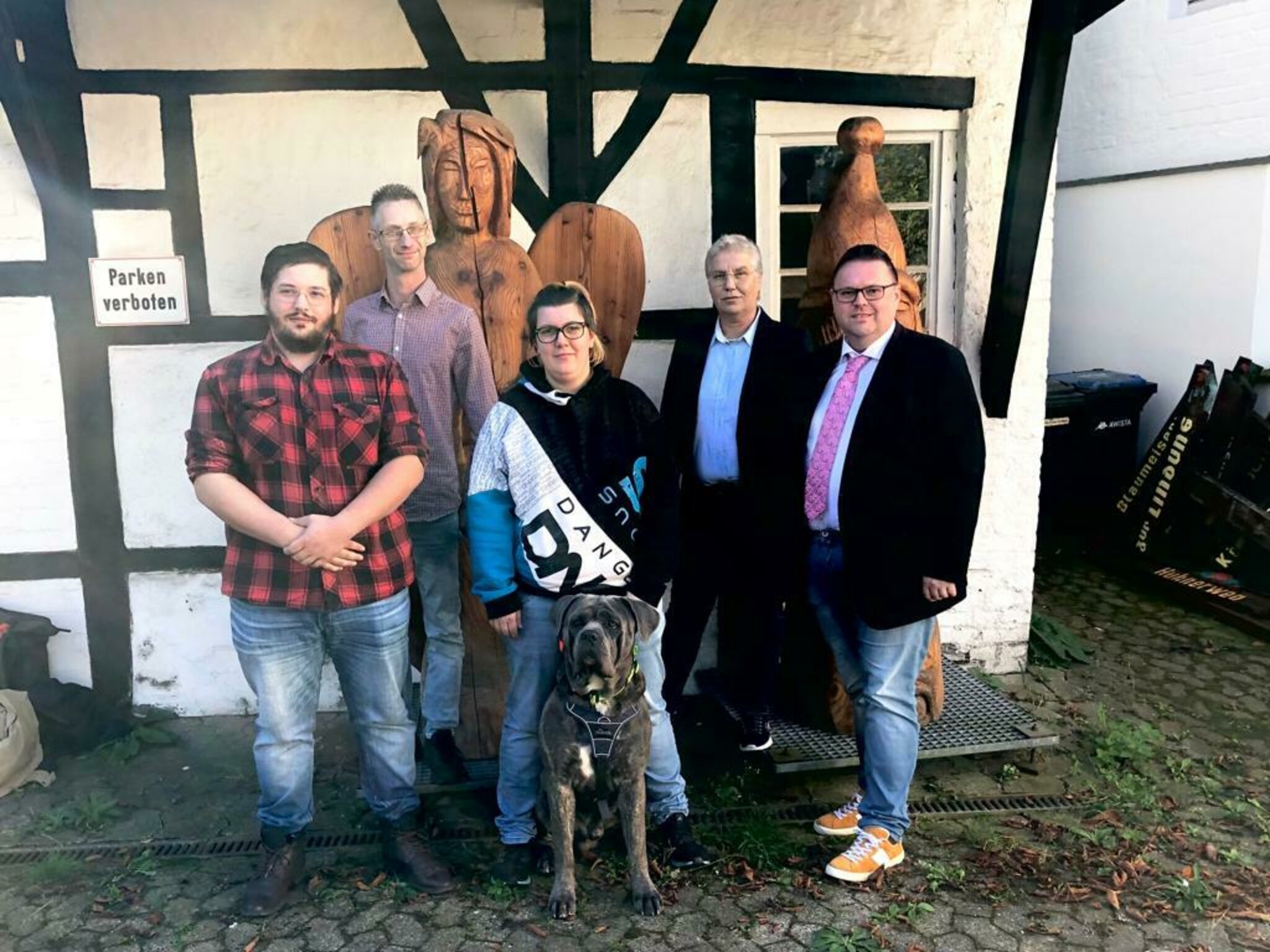 Aktion Partei für Tierschutz Cornelia Keisel und Heiko Hoffmann in den