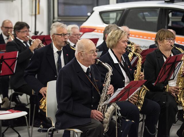 Mitglieder eines Musikzuges der Feuerwehr in Essen und Bottrop sorgten für die musikalische Gestaltung. | Foto: Kirchenkreis Essen/Alexandra Roth