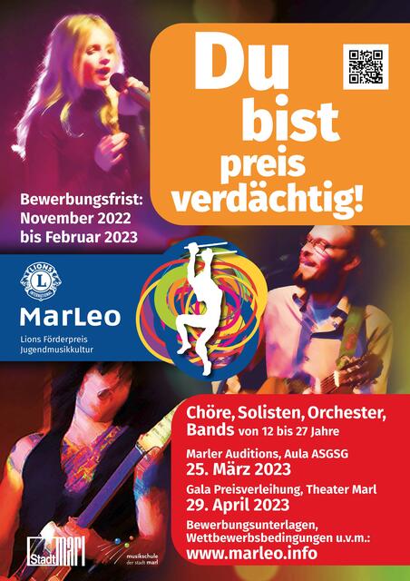 Das Plakat für die Bewerbung des MarLeos | Foto: Lions Club Marl-im-Revier, Grafik Floer Design