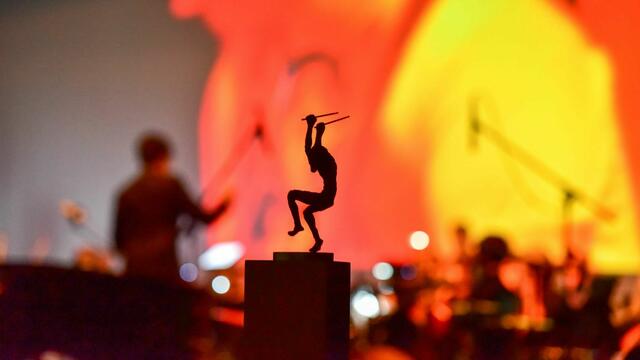 Stimmungsvolles Bühnenbild der Gala im Theater der Stadt Marl | Foto: Foto Ralf Deinl