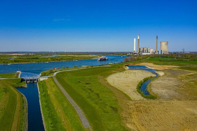 Auf dieser Aufnahme vom August 2021 kann man den neuen Flussverlauf bereits gut erkennen. | Foto: Fritsche/EGLV