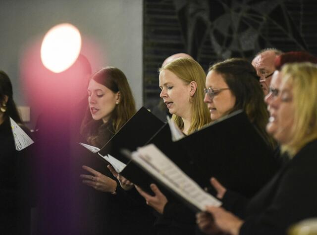 Ein Gesangsensemble der Neuapostolischen Kirche, Bezirk Essen, sorgte für die musikalische Gestaltung. | Foto: Kirchenkreis Essen/Alexandra Roth