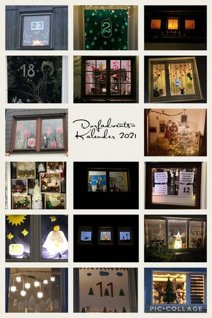 Vom 1. bis zum 24. Dezember ist ein Spaziergang im Stübbeken zu empfehlen: Täglich gibt es adventlich gestaltete und beleuchtete Fenster zu bewundern. Foto: privat