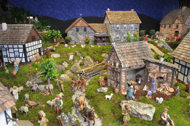 Die Lürbker Heimatkrippe im Jahre 2013.