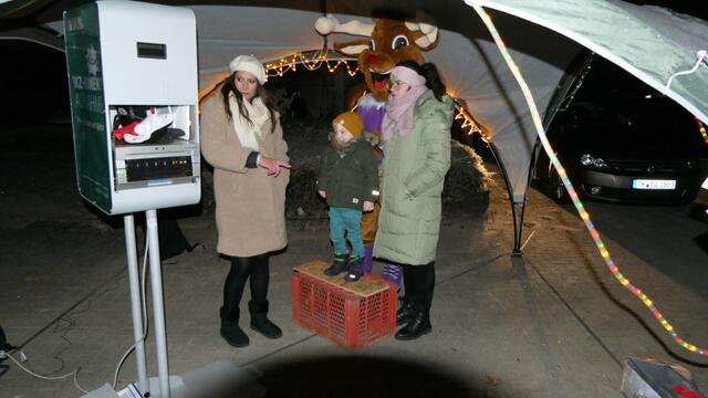 Der 3. Stand bestand aus 2 Fotoboxen. Das Erinnerungsfoto mit unserem Maskottchen konnte ausgedruckt mitgenommen werden.