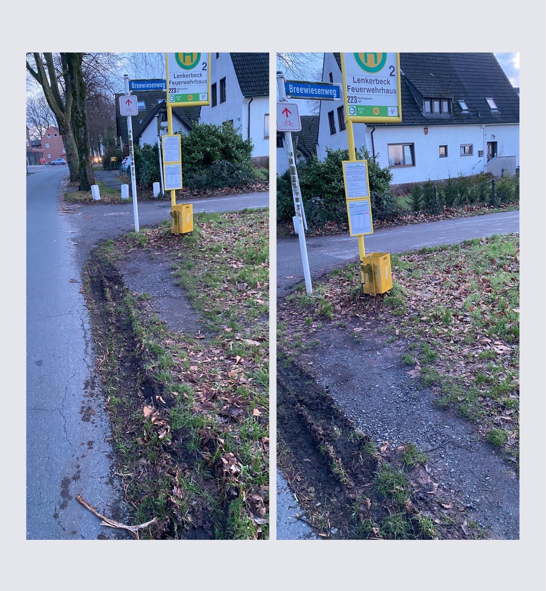 Haltestelle Lenkerbeck in Richtung Hbf RE Lenkerbeck Feuerwehrhaus