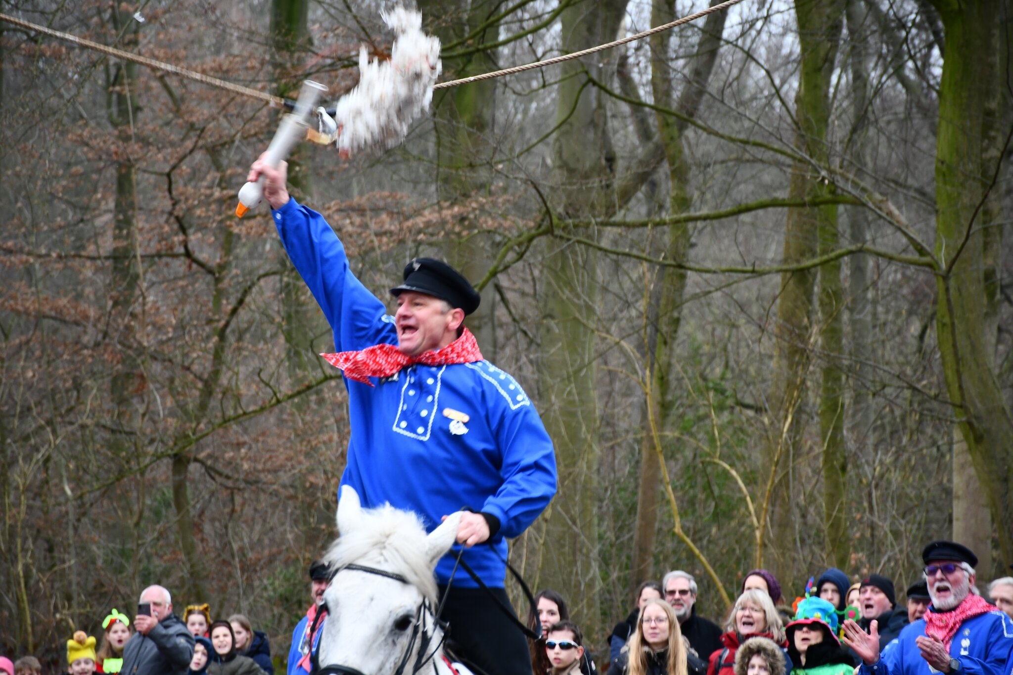 Karneval in Wattenscheid: Gänsereiten im Südpark Wattenscheid - Höntrop