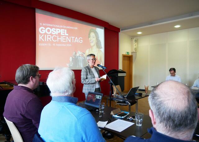 Als Gastgeberin begrüßte Superintendentin Marion Greve die Anwesenden. | Foto: Kirchenkreis Essen/Stefan Koppelmann