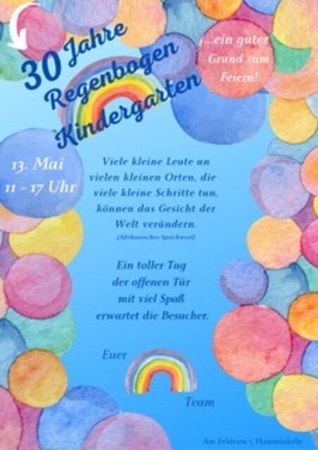  Tag der offenen Tür: 30-jähriges Jubiläum im Regenbogenkindergarten 