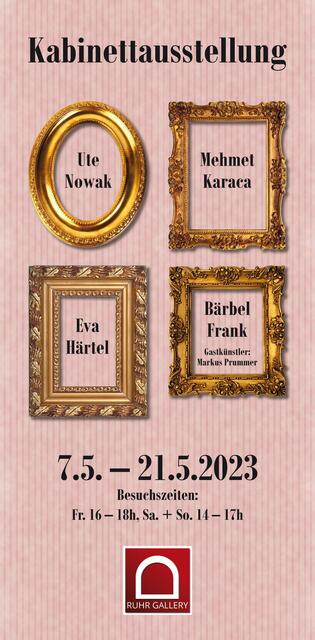Plakat zur Schau "KABINETTAUSSTELLUNG" in der RuhrGalleryMülheim | Foto: Designer Klaus Wiesel