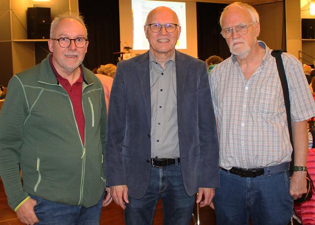 Pieter Bot stellv. Vorsitzender Parkinson Forum e.V. Unna, Reiner Krauße Sonderbeauftragter des Parkinson Forums Kreis Steinfurt und Hagen Libeau Parkinson Forum Kreis Steinfurt | Foto: © Jürgen Thoms 