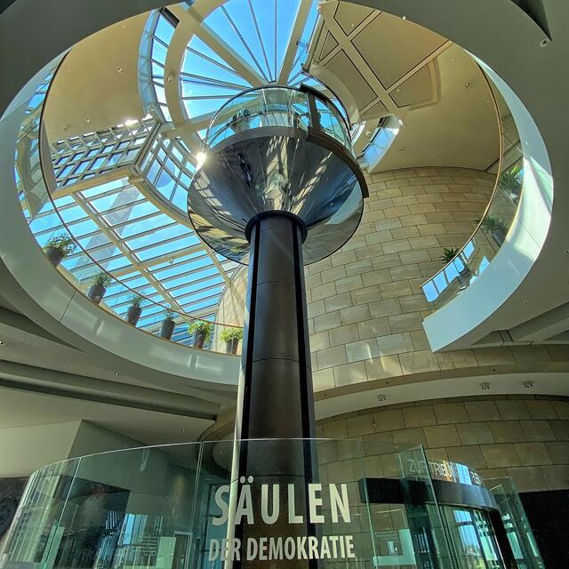 Der Aufzug in der Wandelhalle. | Foto: ©Margot Klütsch