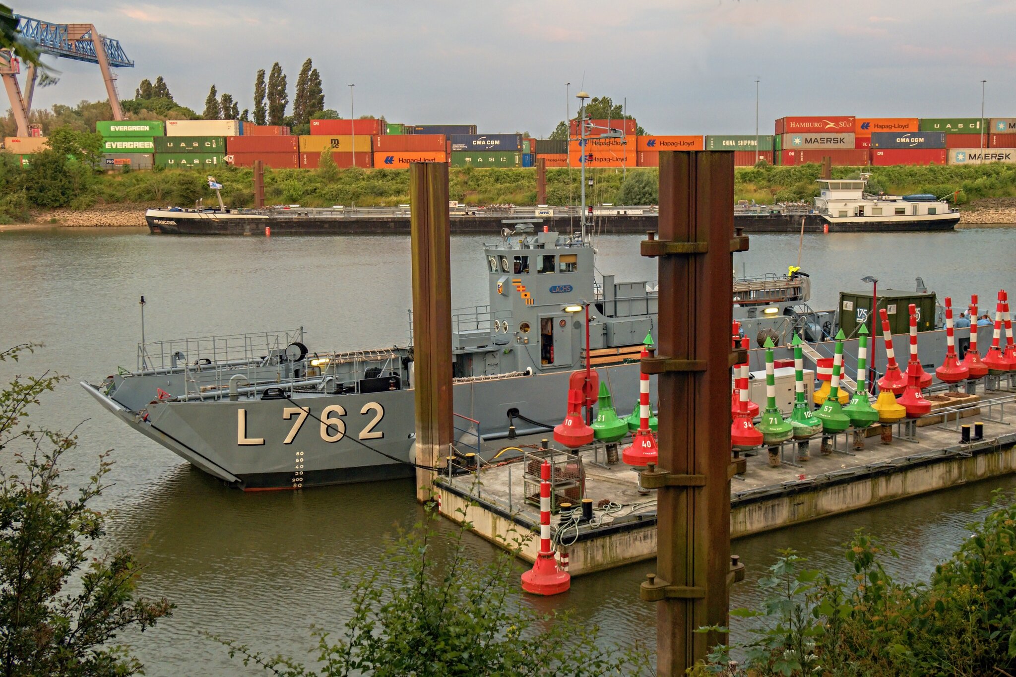 Rheinfahrt des Mehrzwecklandungsbootes Lachs Auf Abschiedstour Emmerich am Rhein