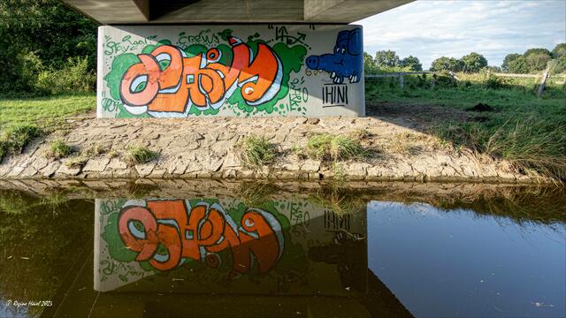 ... Graffiti-Kunst in der Steveraue ... | Foto: © Regine Hövel 2023