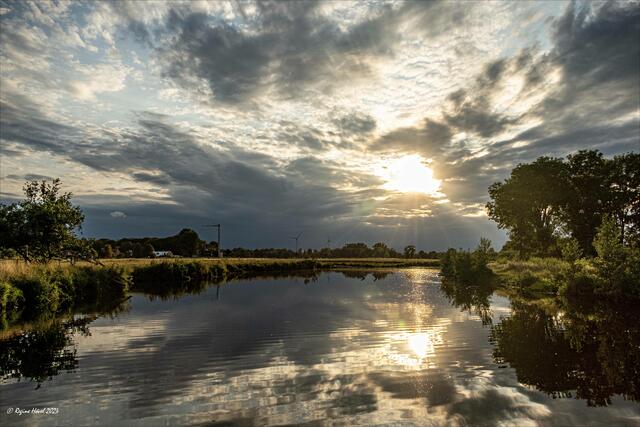 Himmelszauber über der Stever | Foto: © Regine Hövel 2023