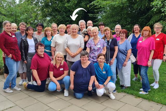 Das Team von Haus Buschey bereitete Valentina Wolmann einen herzlichen Abschied | Foto: aN/esv