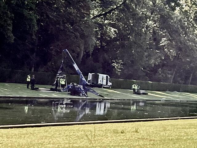 Vorbereitungen für das Feuerwerk.