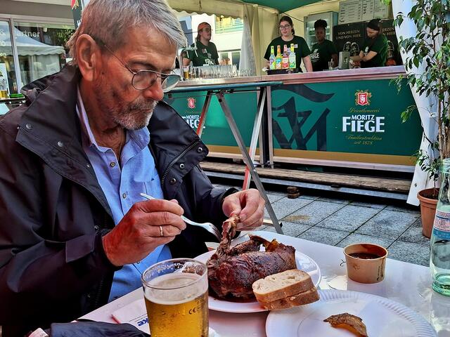 Ente mit Hans-Peter.