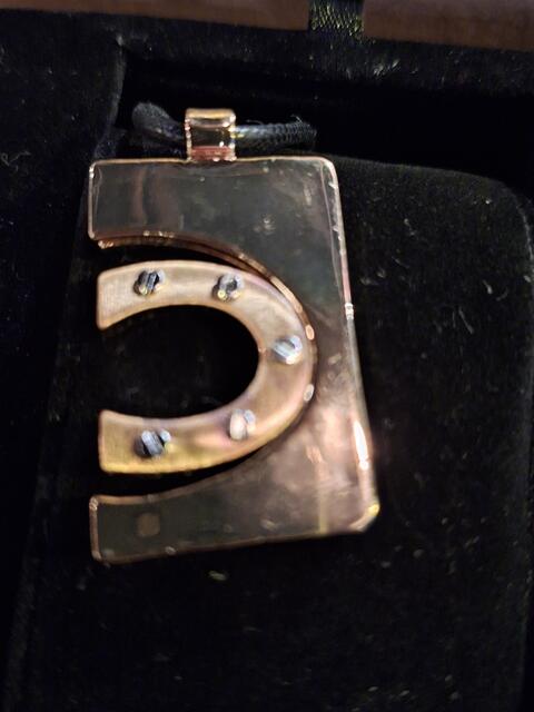 Kleines Präsident für die Wirtin. Wir haben sie an die Kette gelegt.