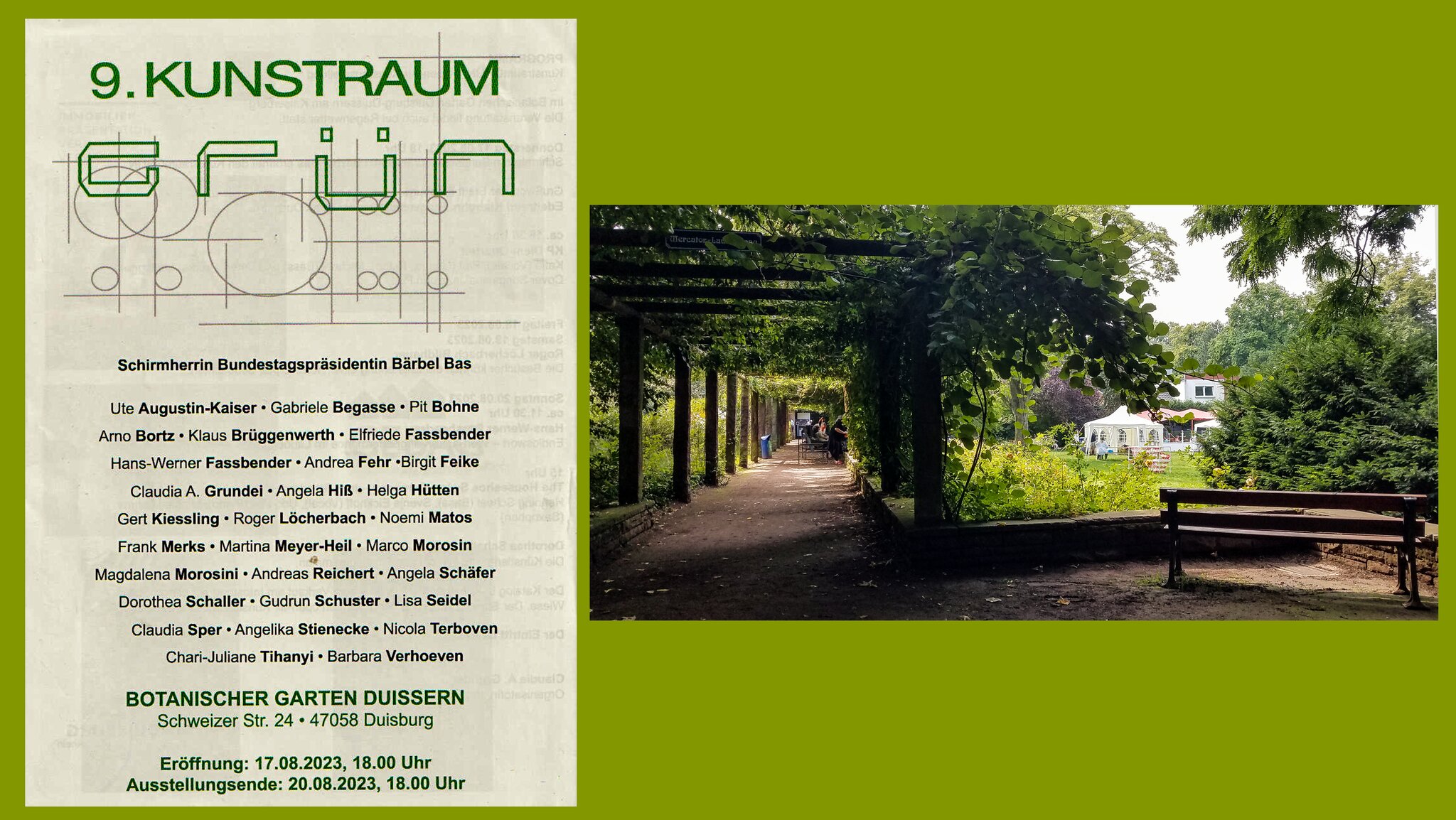 Der 9. Kunstraum ,, GRÜN ,, Der 9. Kunstraum ,, GRÜN ,, 2023 im