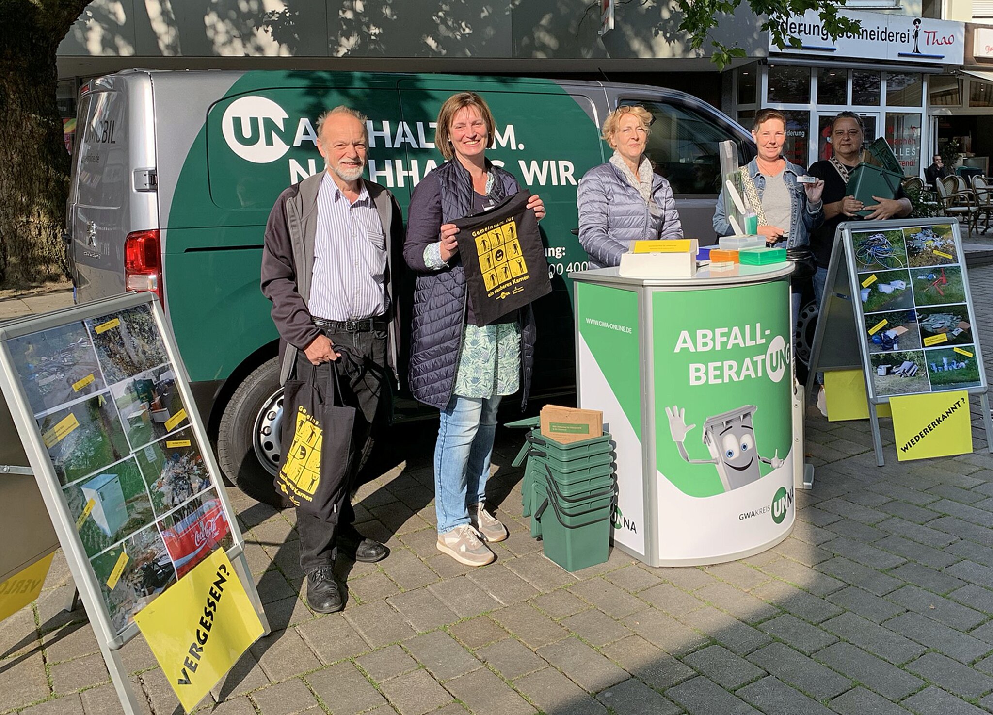 GWA Infostand: Gemeinsam für ein sauberes Kamen: Wilde Kippen immer ...