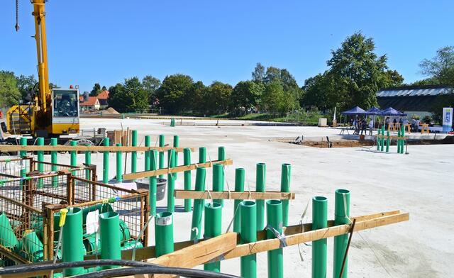 Das schon fertige Fundament auf dem LVR-Gelände | Foto: Horst Nauen