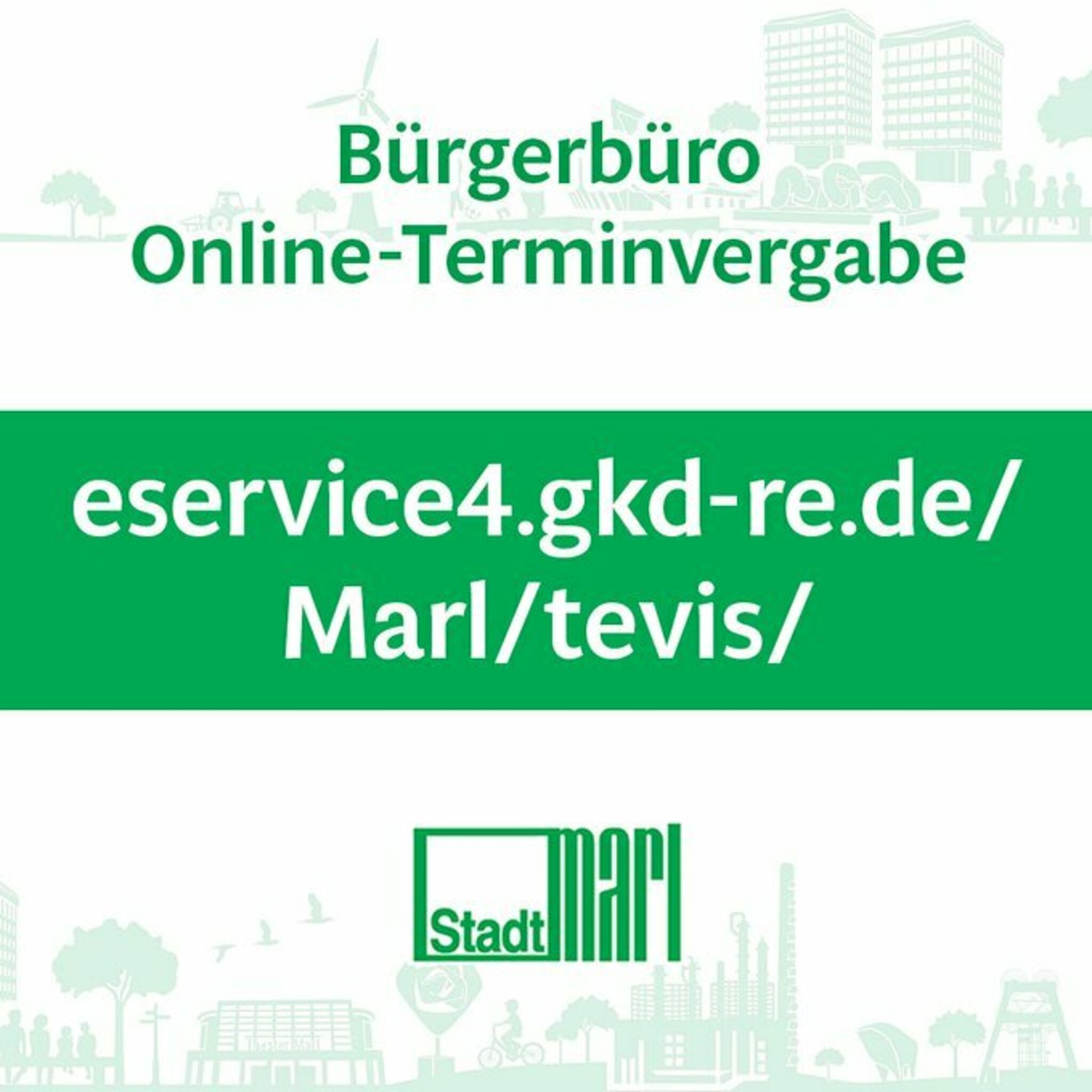 TerminBuchungen für das Bürgerbüro Marl sind online möglich Marl