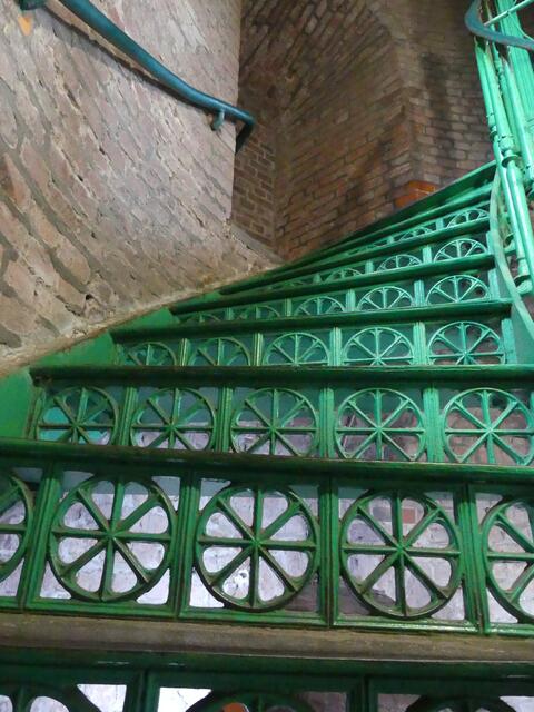 schmiedeeiserne Treppe im Leuchtturm