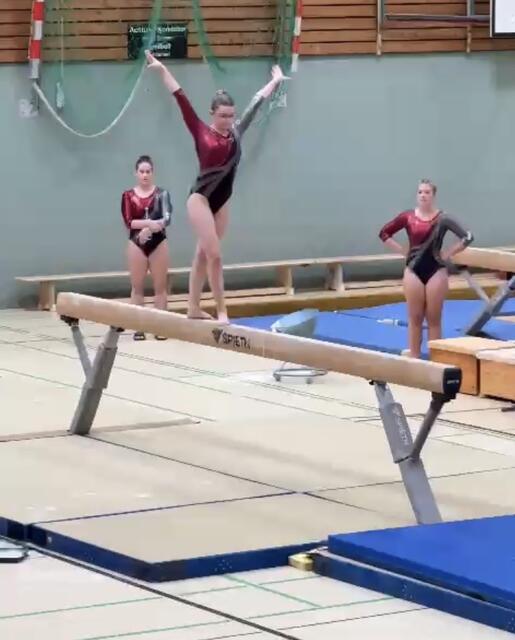 Nele Zaydowicz am Balken