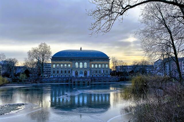 Eisinseln auf dem Kaiserteich. | Foto: ©Margot Klütsch
