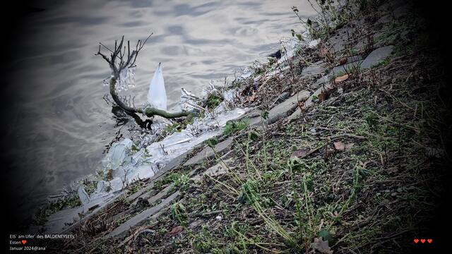 JANUAR 2024 ♥ DAS NEUE JAHR, es ist DA!
Essen, Baldeneysee ("Eis-Segel")
@ana´