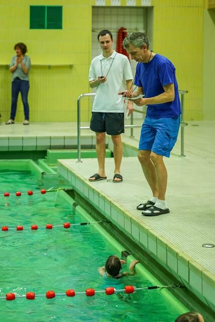 Eine exakte Zeitmessung - so wichtig bei einem Schwimmwettkampf!! | Foto: Martin Wieser