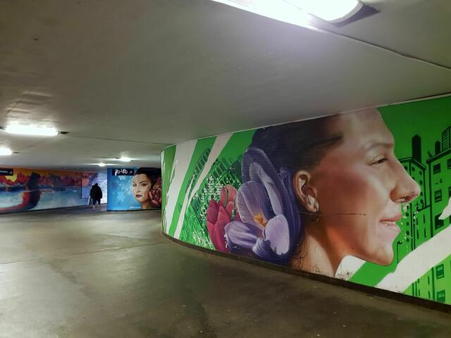 Bunt im Untergrund - Graffiti im Hbf Ludwigshafen
