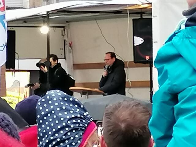 War der Hauptredner in Steele . Oberbürgermeister Thomas Kufen. 