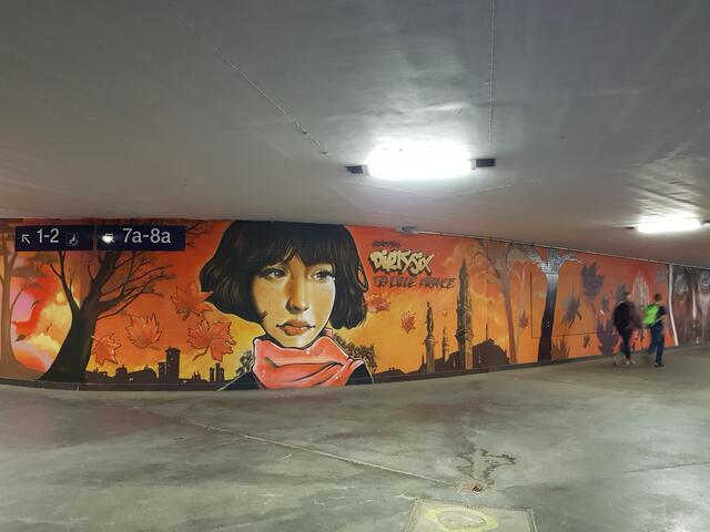 Bunt im Untergrund - Graffiti im Hbf Ludwigshafen