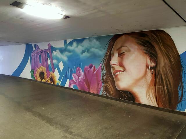 Bunt im Untergrund - Graffiti im Hbf Ludwigshafen