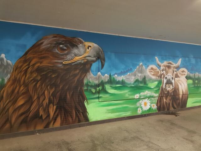 Bunt im Untergrund - Graffiti im Hbf Ludwigshafen